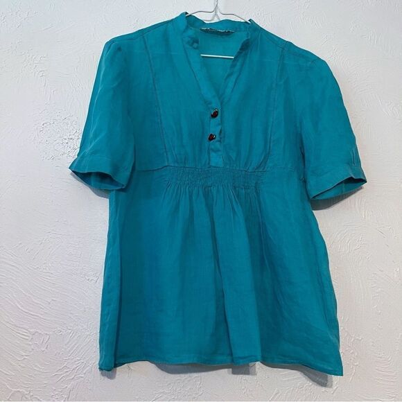 Zara Blouse Top with Rose button detail size S - Picture 1 of 6